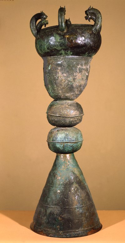 Kessel mit Tierköpfen aus Cerveteri (Bronze) von Etruscan